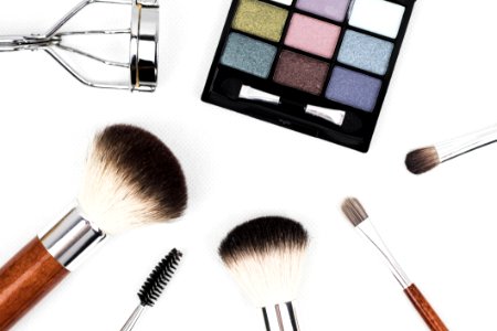 Black Make Up Palette And Brush Set photo