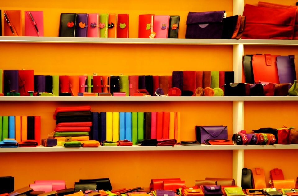 Shelves With Books And Journals