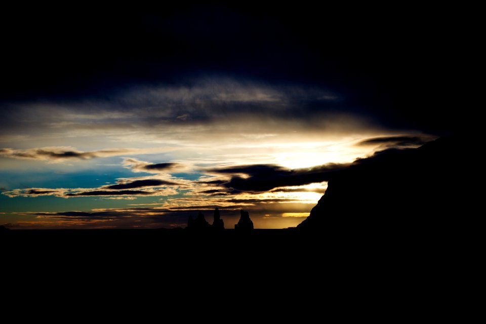 Dark Clouds Over Landscape