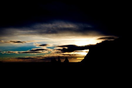 Dark Clouds Over Landscape
