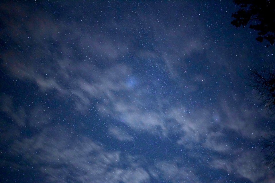 Cloudscape On Starry Night