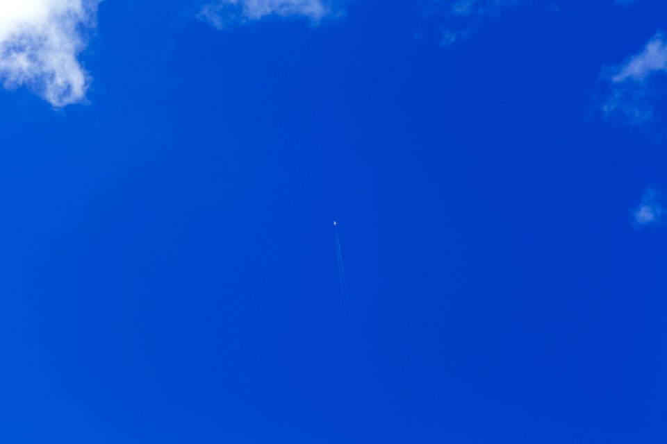 Aircraft Flying In Blue Sky