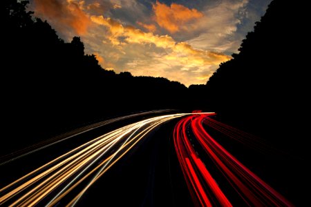 Timelapse Photography Of Road With White And Red Lights