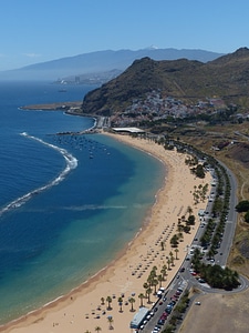 Coast sand beach playa las teresitas photo