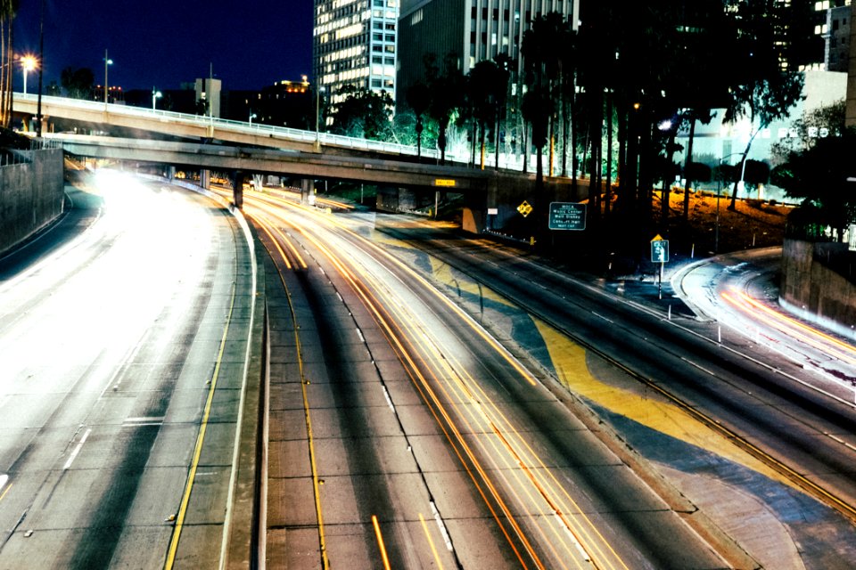 City Freeway At Night