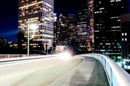 Lights On City Streets photo