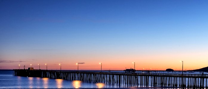 Sunset Over Ocean Pier photo