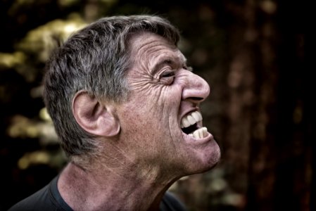 Portrait Of Angry Man