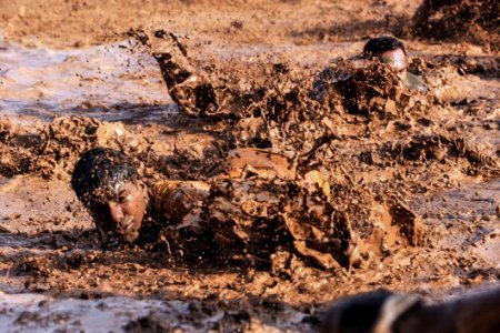 Infantry Training In Mud