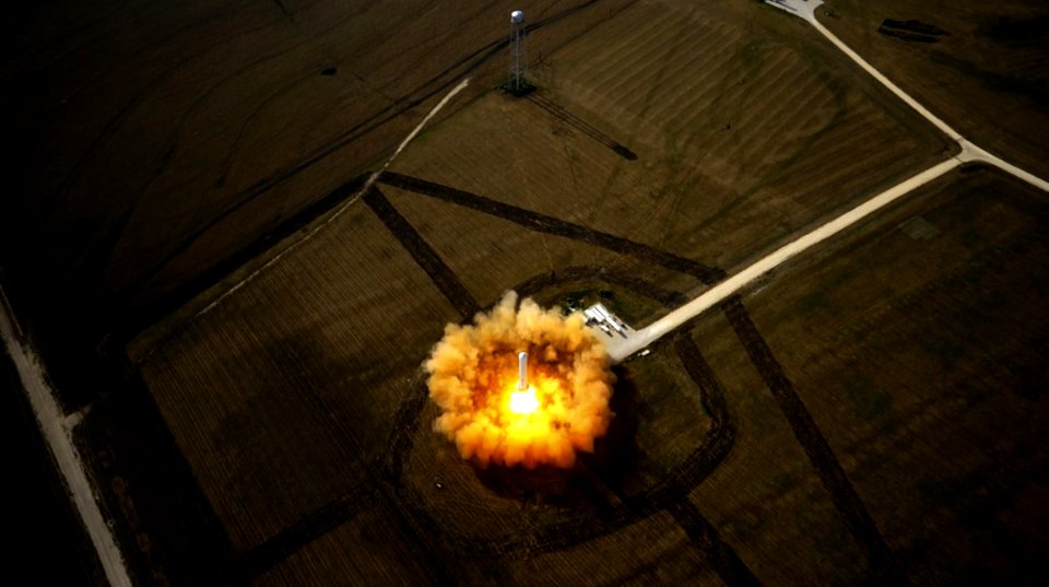 Aerial View Of Discovery Launch