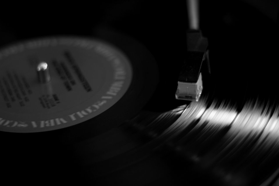 Vinyl Record On Turntable