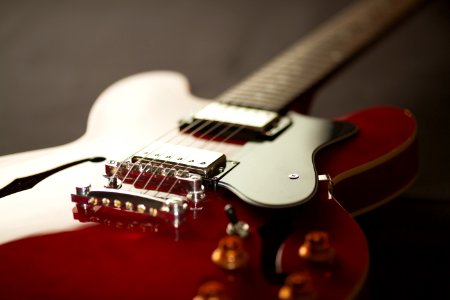 Red Electric Guitar photo