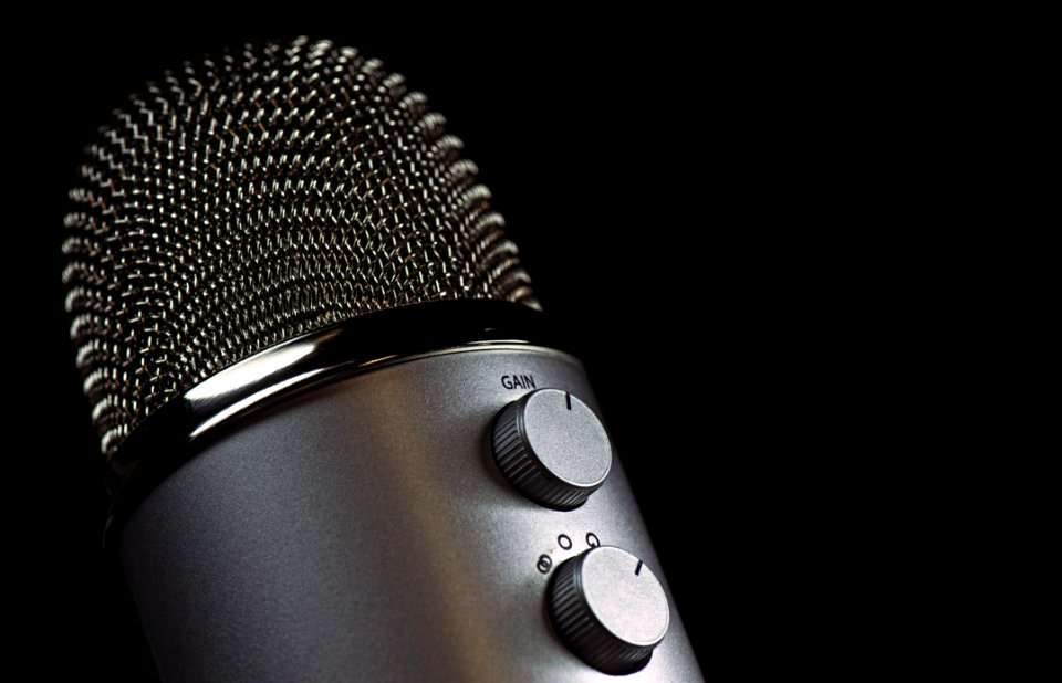 Grey Condencer Microphone