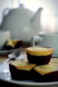 White And Brown Pastry On White Palte