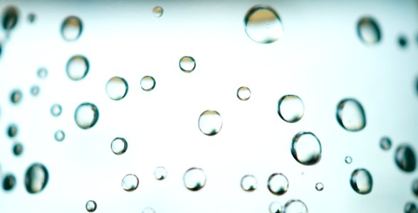 Water Droplets On Glass photo