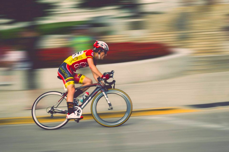 Bike Rider In Race