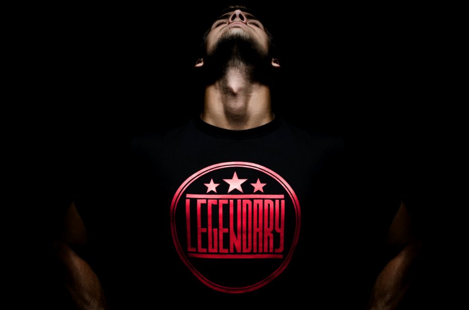 Man In Black And Red Legendary Printed