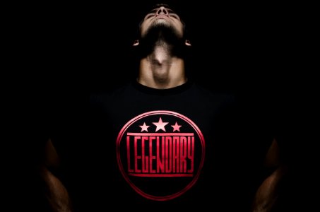Man In Black And Red Legendary Printed