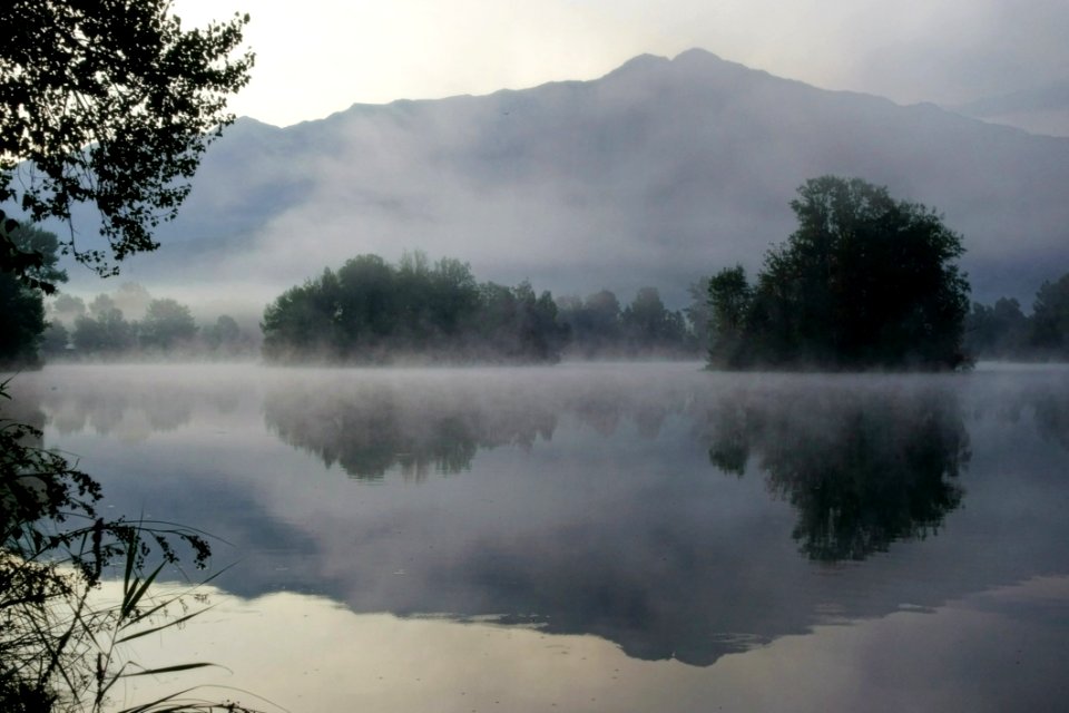 Bosy Of Water Surrounded By Mist