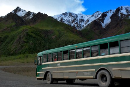 Bus On Mountain Road