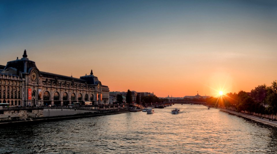 White Speed Boat On River During Sunset photo