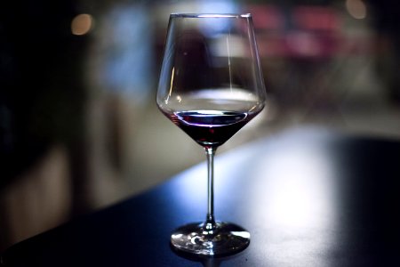 Stemmed Glass On Bar