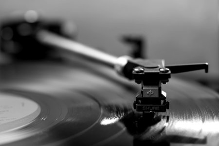 Black Vinyl Player