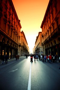 Pedestrians On Street