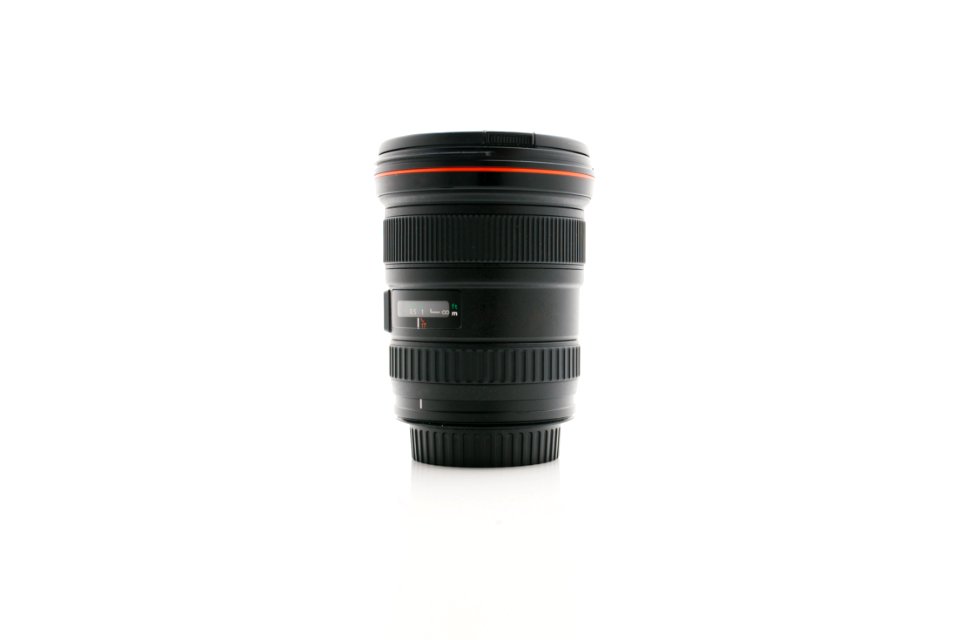 Camera Lens On White