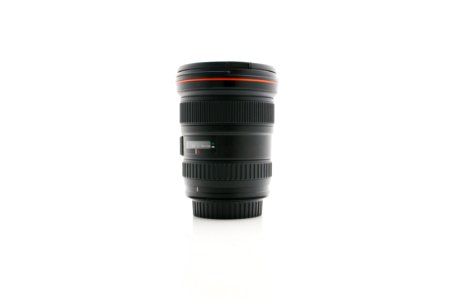 Camera Lens On White