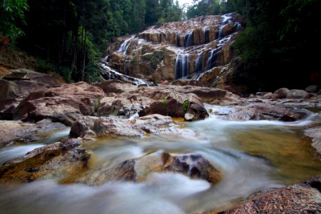 Waterfall And Rocky Stream photo