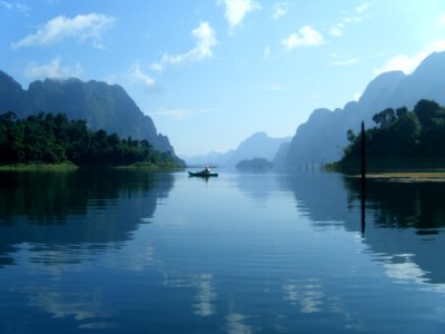 Kayak On Blue Waters