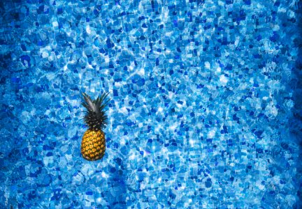 Pineapple In Swimming Pool photo
