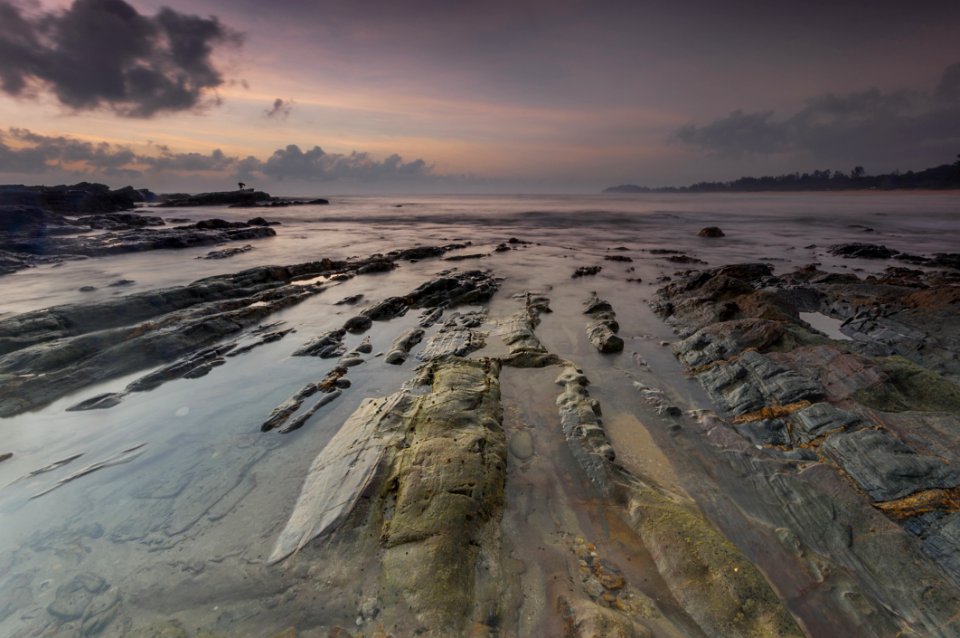 Sunset On Seashore