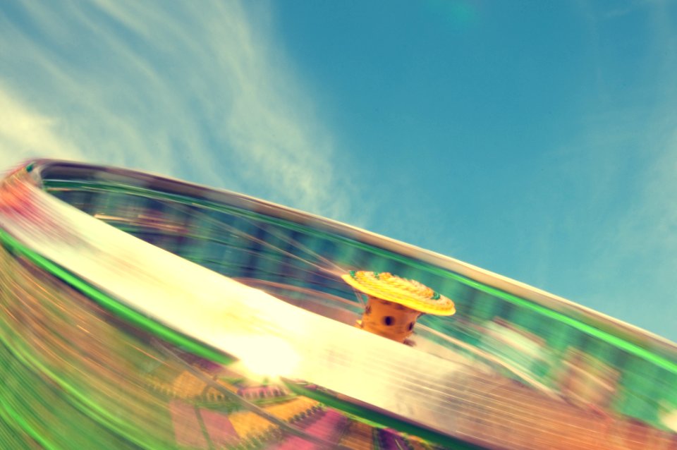 Roundabout In Amusement Park