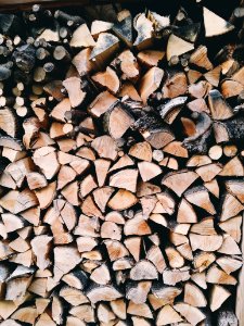 Brown And Grey Fire Wood photo