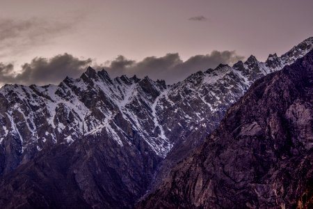 Mountain During Sunset photo