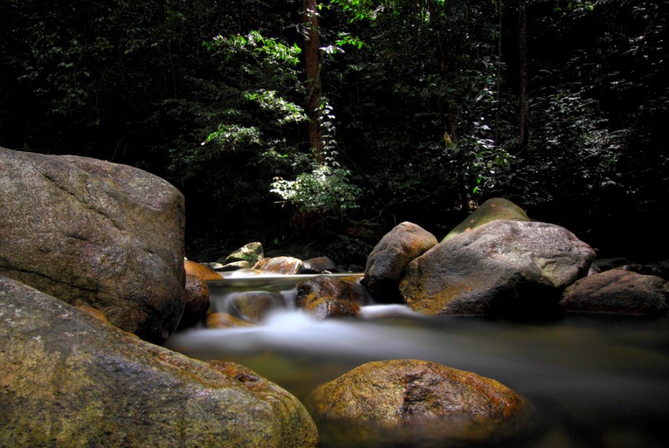 Time Lapse Photo Of Mini Waterfalls photo