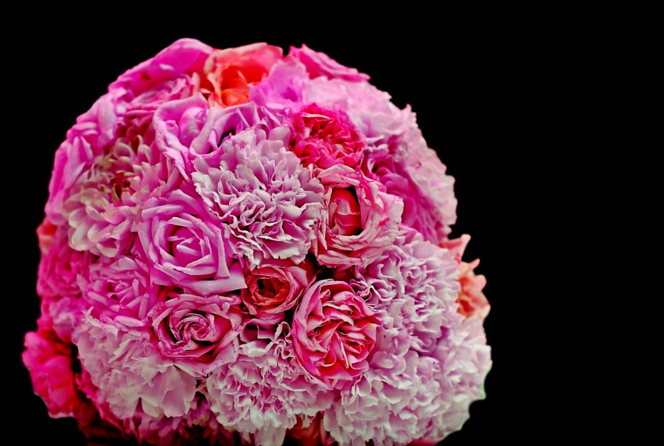 Pink White And Purple Flower Boquet
