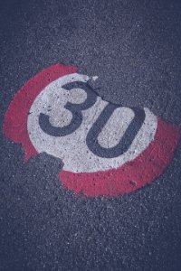 Black White And Red 30 Print