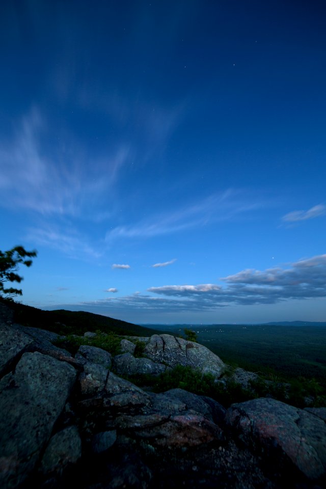 Gray Rock Formations Near Grasses
