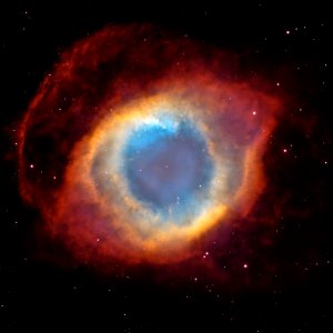 Blue Orange And Red Outer Space Photo photo