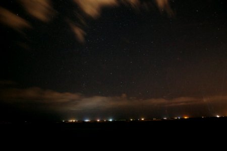 Starry Sky Above Landscape