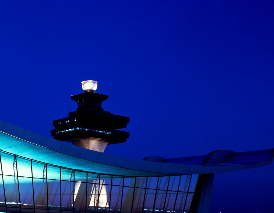 Dulles airport. Original image from Carol M. Highsmith’s America, Library of Congress collection.
