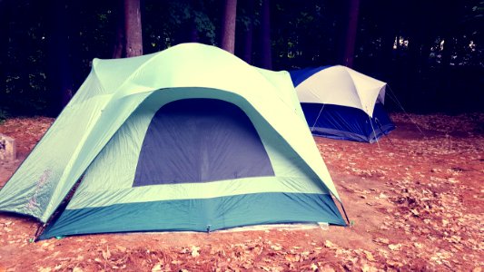 White Green And Black Outdoor Tent