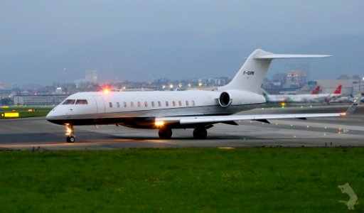 Private Jet On Runway