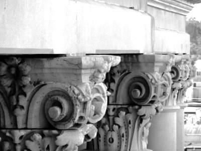 White Roman Style Pedestals Or Pillars