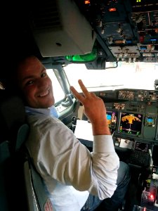 Pilot In Cockpit photo