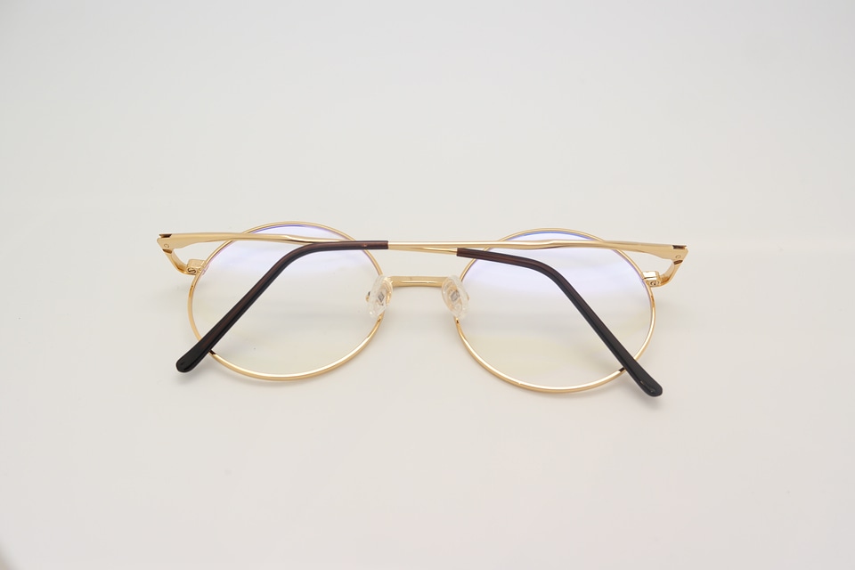 Glasses glass golden broken