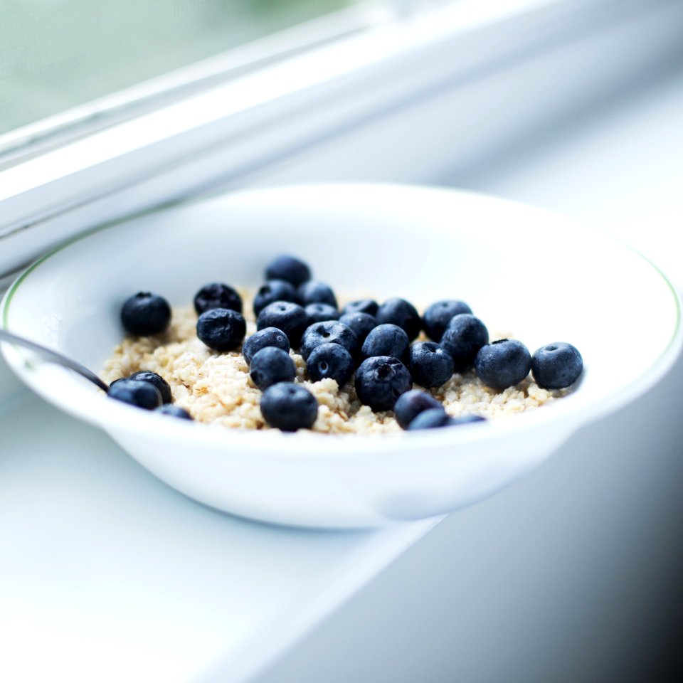 Blackberry On White Ceramic Bowl